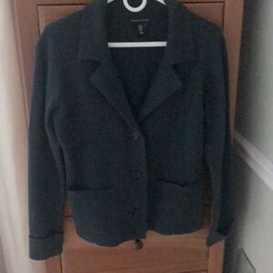 Green sweater jacket